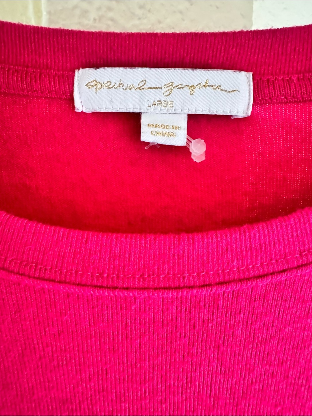 Spiritual Gangster Grateful Hot Pink Crewneck Pullover Sweater Sz L - Picture 4 of 5